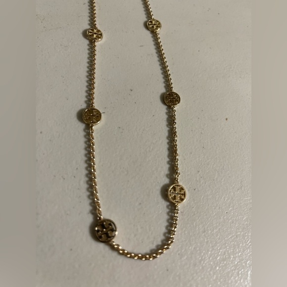 Tory Burch Gold Logo Necklace - Picture 4 of 5